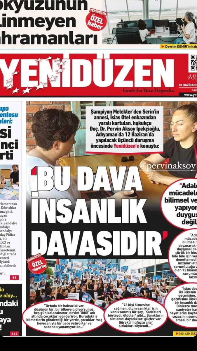 Bu davanın bir insanlık davası olduğundan bihaber miydiniz yoksa cesaret mi gösteremediniz emin değilim. Ama gün gelecek verdiğiniz bu karar sizin de sevdiklerinizin de başını yakacak… Ve o gün verdiğiniz bu karara siz de lanet edeceksiniz! #isiasortakdavamız