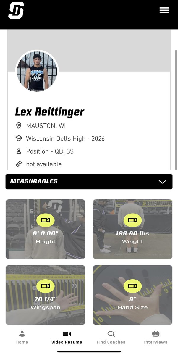 Lex_Reittinger's tweet photo. I had a great time in Texas last week  competing at #TheNationalCombine hosted by the @USArmyBowl. It was great to be recognized as a standout quarterback and top performer by coach @CharlieHurleyOG. I’m thankful for the opportunity
@JeffHecklinski @GregCooperUSA @RockPerkins52 https://t.co/O1XN1dNjbZ