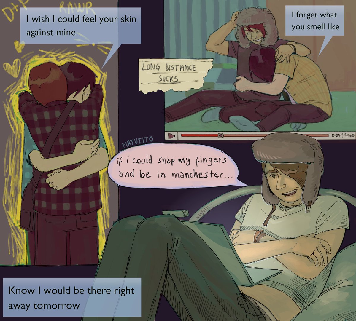 matutito69's tweet photo. @PhanExchange drawing for @/lostinpacifictimez on tumblr, based on the song "twice" by rio romeo https://t.co/lSH6sBmLZQ