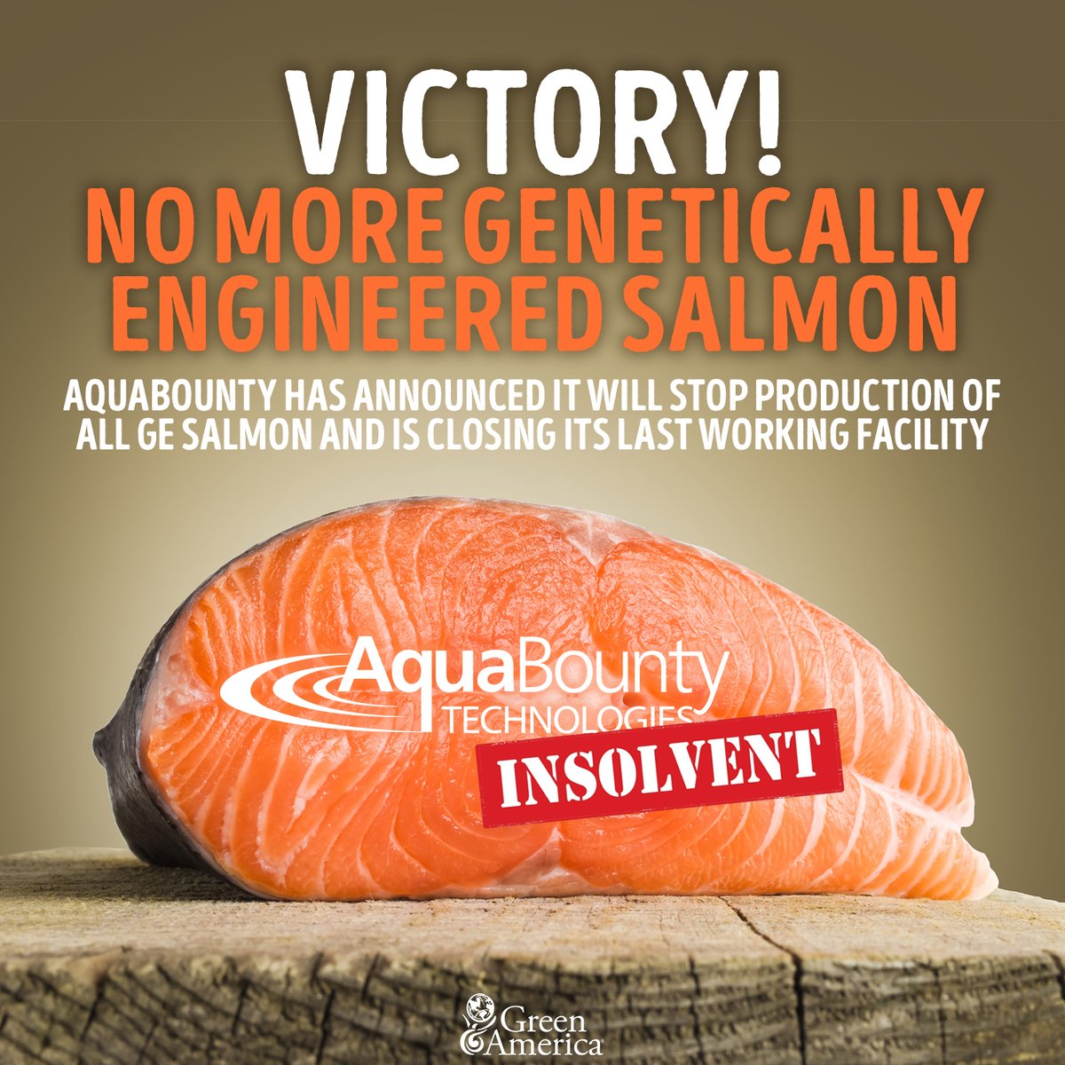 🎉 Victory! Genetically engineered salmon is off the table! A big win for consumers, the environment, and sustainable food systems. 🐟💚