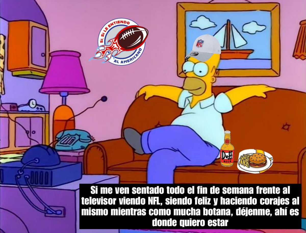 Sileentiendo's tweet photo. Fin de semana lleno de NFL.

¿Ya apartaron el sofá y televisor?

#NFLLovers #FootballLovers #MemesNFL https://t.co/nlebFv9HRj
