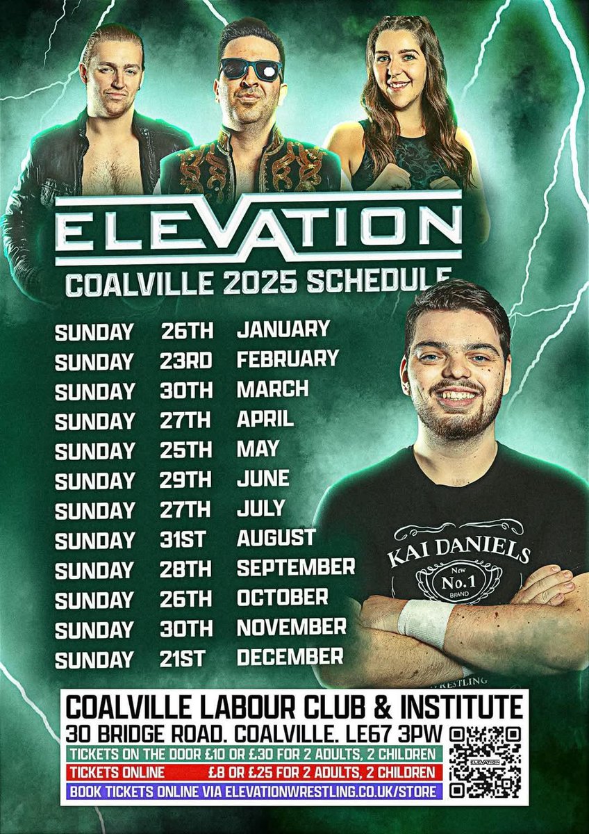 thekaidaniels's tweet photo. Dates for @ElevationWrest in Kaiville for 2025! https://t.co/hntDKiM28y