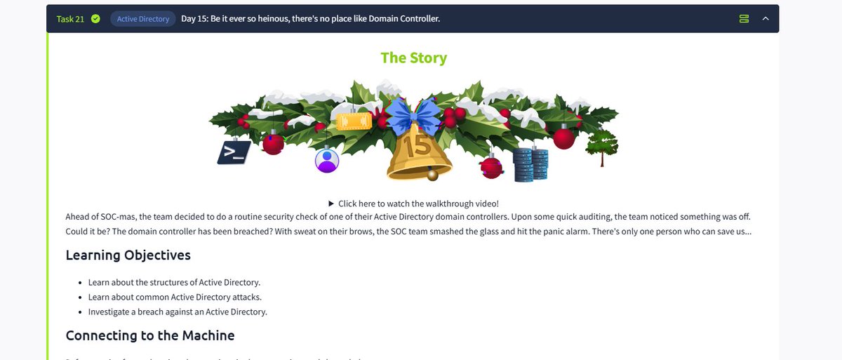 #day86
Just completed Days 14-16 of Advent of Cyber 2024 on TryHackMe! Explored self-signed certificates, Burp Suite proxying, Active Directory architecture and attacks, breach investigation, and Azure security services.

 #tryhackme #adventcyber #AdventOfCyber2024