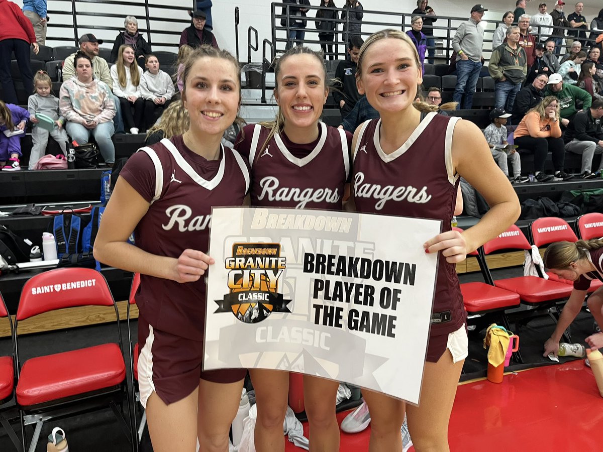 Breakdown Sports USA (@breakdownusa) on Twitter photo Congratulations to our <a href="/BreakdownUSA/">Breakdown Sports USA</a> Granite City Classic Players of the game Sammie Hachey <a href="/ReganJuenemann/">Regan Juenemann</a> & <a href="/OehrleinTori/">Tori Oehrlein</a> of <a href="/CI_LadyRangers/">Lady Rangers Basketball</a> who led 11-0 Crosby-Ironton to the win over Goodhue. Congratulations to our <a href="/BreakdownUSA/">Breakdown Sports USA</a> Granite City Classic Players of the game Sammie Hachey <a href="/ReganJuenemann/">Regan Juenemann</a> & <a href="/OehrleinTori/">Tori Oehrlein</a> of <a href="/CI_LadyRangers/">Lady Rangers Basketball</a> who led 11-0 Crosby-Ironton to the win over Goodhue.