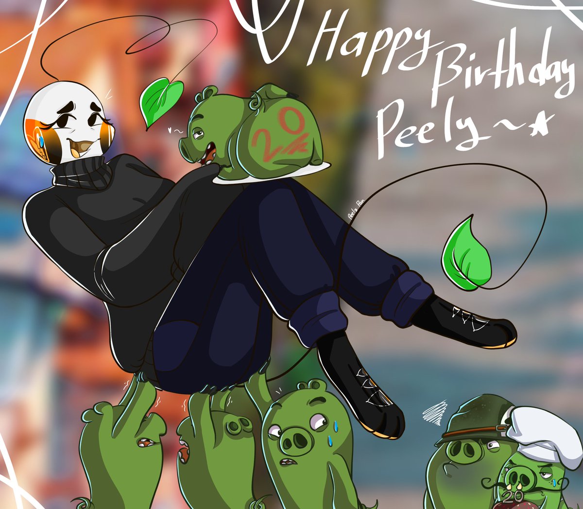 _Peely_Pan_'s tweet photo. My time is already 12 AM, happy birthday to me! I'm turn 20 years old, I just wanna say thank you for my subscribers, who really stay with me, I really appreciate it all of you <3
#art #fanart #AngryBirds #AngryBirdsMovie #MinionPig #CorporalPig #ChefPig #OC #IbisPaintX https://t.co/5JJj8XoAKt