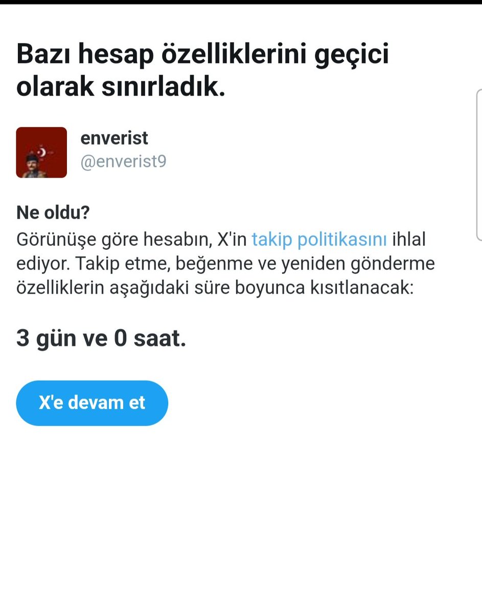 Selamun aleyküm an itibariyle engel yedim takip isteklerine kısa süreliğine dönüş yapamıyorum gören arkadaşlar sizden ricam yoruma bayrak bırakın. 🇹🇷