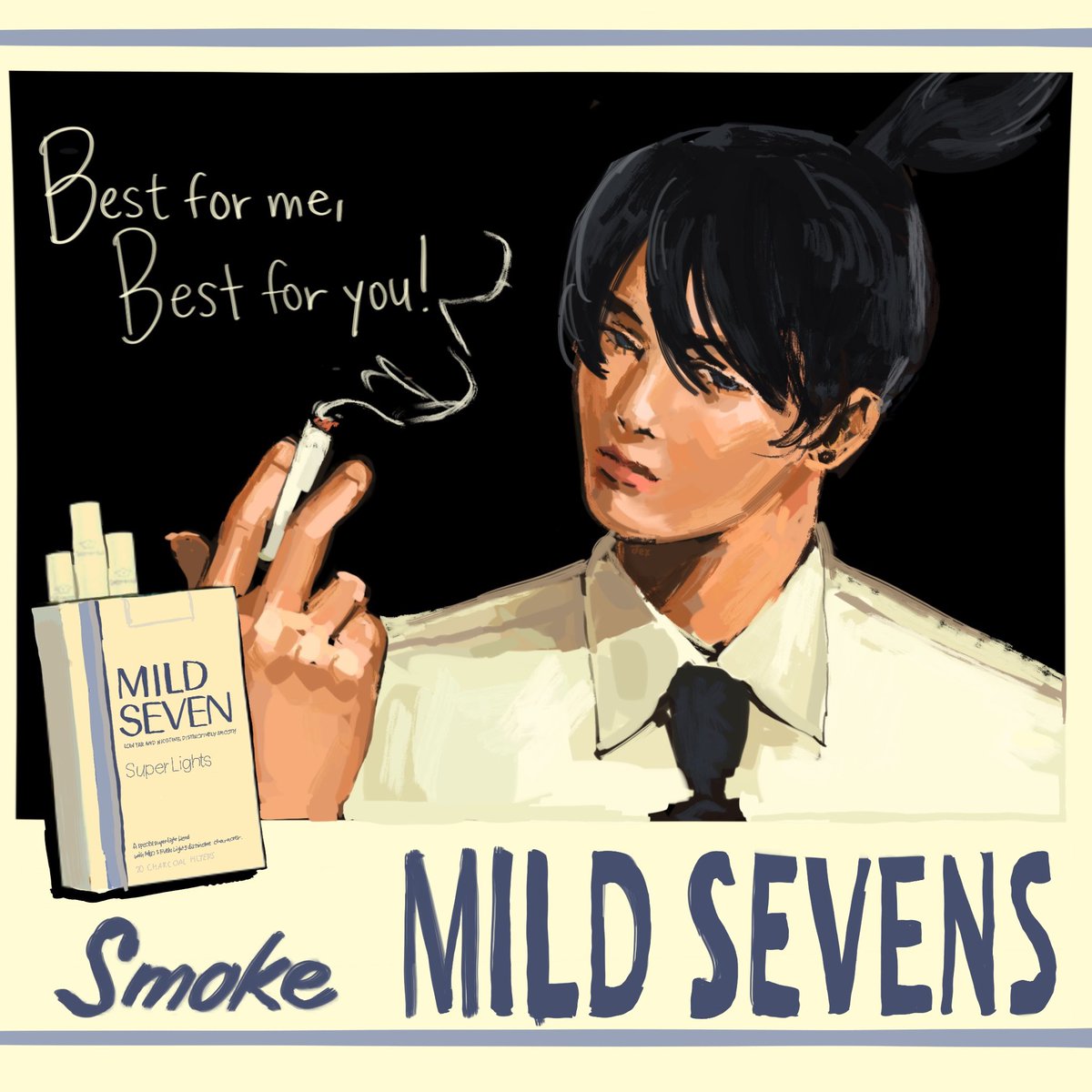 1940s ad study #chainsawman