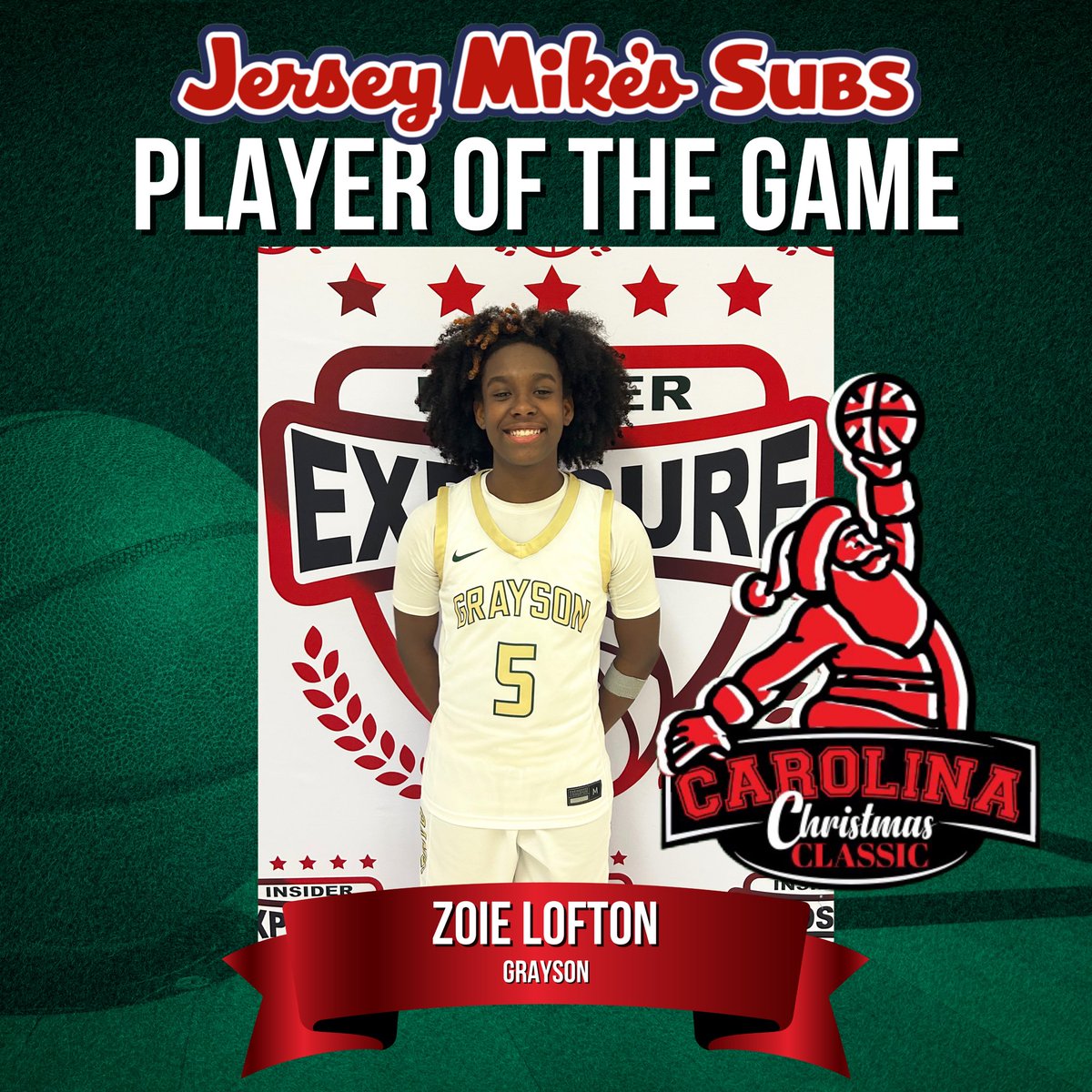 Congrats to <a href="/ZoieLofton/">Zoie Lofton</a> on being named Jersey Mike’s Player of the Game after a dominant performance in <a href="/GHSLadyRams/">Grayson High Lady Rams</a> W today!

<a href="/InsiderExposure/">InsiderExposure</a> <a href="/Assist_U_/">AssistU Recruiting</a>