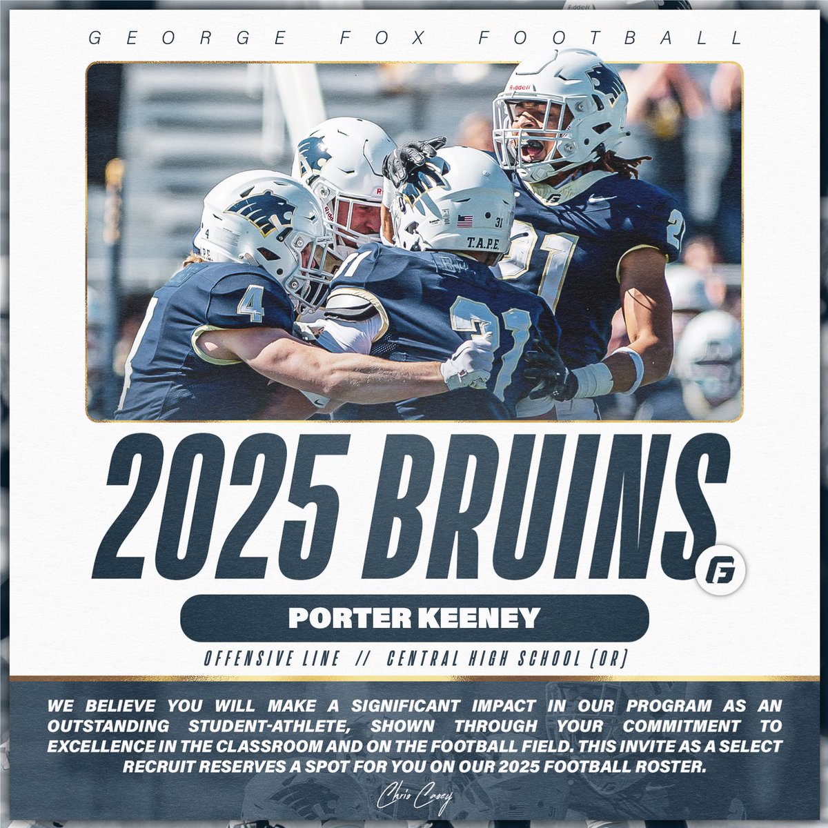 Porter Keeney (@porter_keeney) on Twitter photo Blessed to receive a offer from <a href="/GFUFootball/">GFU Bruin Football</a>
Go Bruins!!
<a href="/CoachSaparto/">Ryan Saparto</a> <a href="/CentralHSFB/">Central Football</a> <a href="/JordanJ_/">Jordan Johnson</a> Blessed to receive a offer from <a href="/GFUFootball/">GFU Bruin Football</a>
Go Bruins!!
<a href="/CoachSaparto/">Ryan Saparto</a> <a href="/CentralHSFB/">Central Football</a> <a href="/JordanJ_/">Jordan Johnson</a>