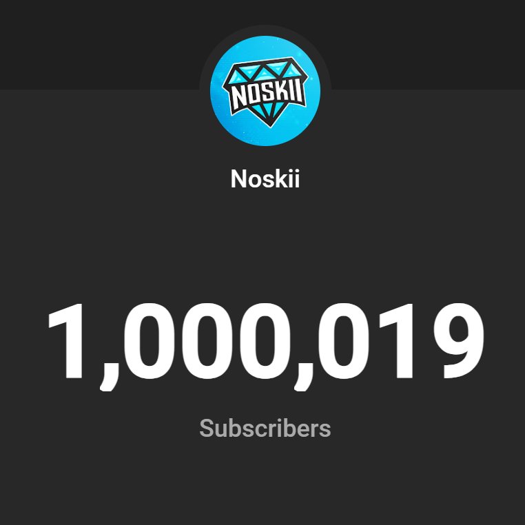 YaBoyNoskii's tweet image. 1 million youtube subscribers.

forever grateful, always improving.

truly blessed. 💙
