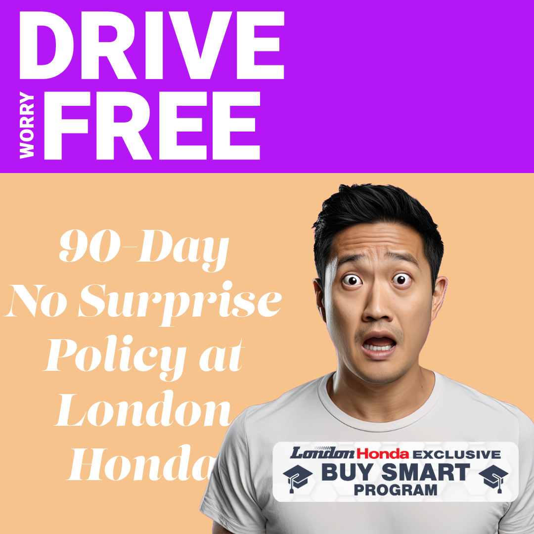 londonhonda's tweet image. Worried about unexpected repairs after buying pre-owned? Our 90-Day No Surprise Policy at London Honda covers brakes, bulbs, batteries &amp;amp; more! Plus, get FREE Brake Pads for Life &amp;amp; hassle-free exchange. Visit us #LondonHonda #BuySmartProgram
londonhonda.com/drive-worry-fr…