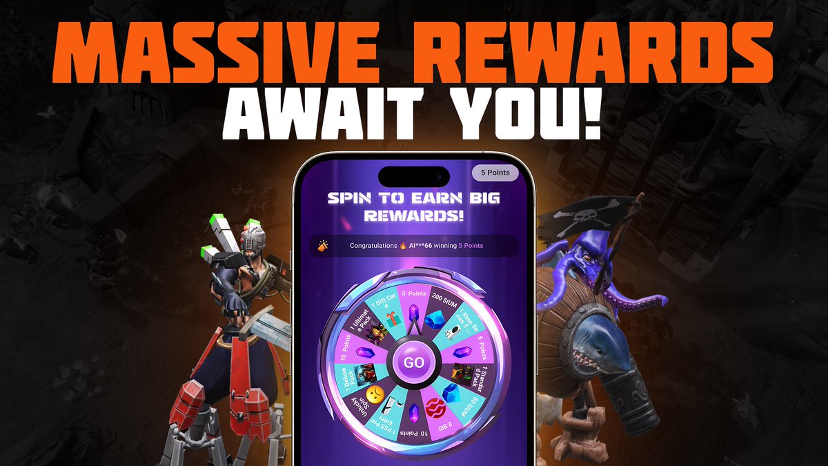 🎮 Join, Spin, Win! 🎮

Khosmium is not just about gaming; it's about rewarding its community with real-world and digital prizes! 
Get ready to win a PS5, Xbox Series X, exclusive NFTs, Khosmium Tokens ($ium), and even more through our Airdrop!

🤝 Easy Tasks:
☑️Refer friends for