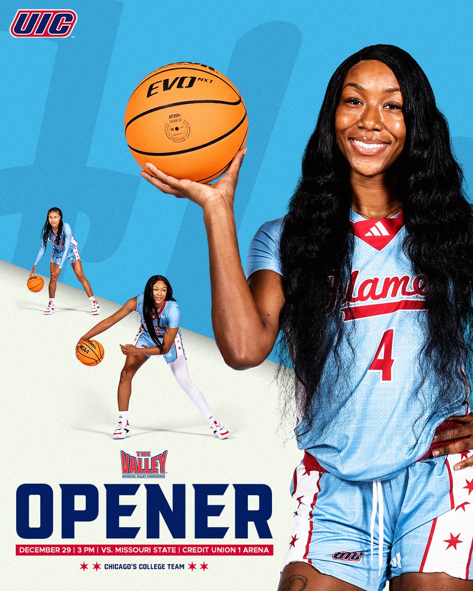 UIC_WBB's tweet photo. .@MVCsports  🏀🔥🔜

📰:  https://t.co/U6yj0s89tV

#ChicagosCollegeTeam https://t.co/NmqPhDh29j