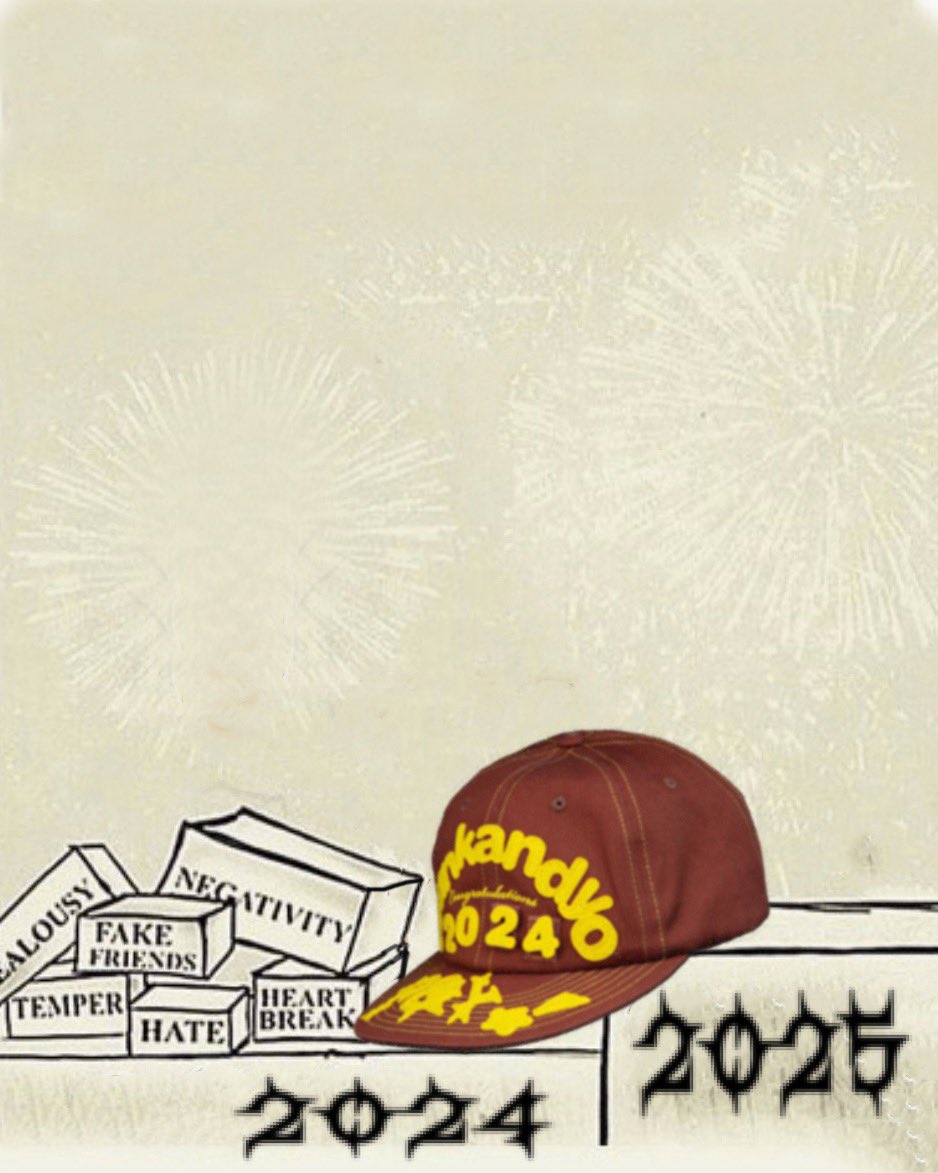 punkandyo's tweet photo. Punkandyo Velcro year hat. Dropping this Sunday. 🙏🏽🎉🥳🎊 #2025 https://t.co/XRU9NFb5IX