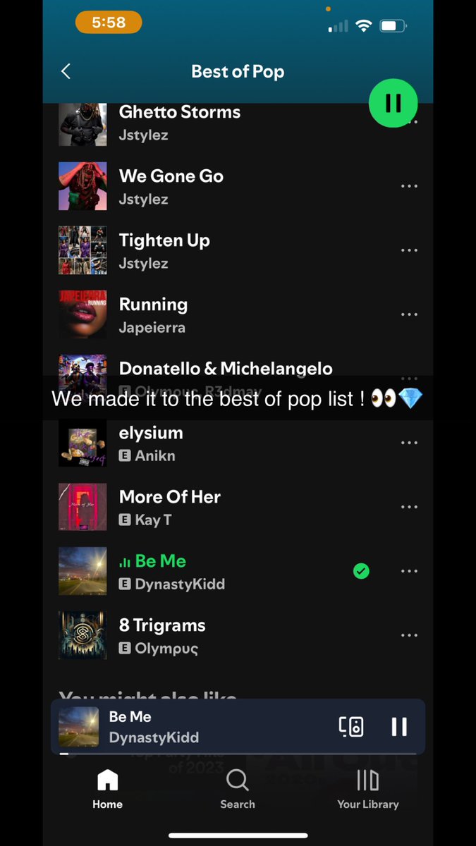 We made it to the best of pop list !👀