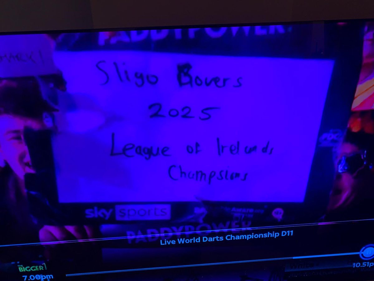 Spotted at Ally Pally during the Luke Littler match. 🎯