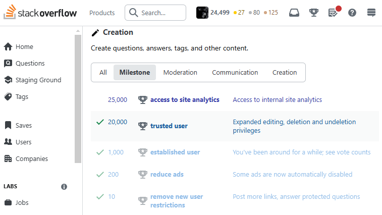 MarusykRoman's tweet image. 501 left until the last milestone on #StackOverflow