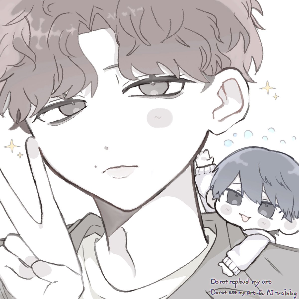 ゴキゲンピース✌️ （再）

#MIU404イラスト企画
