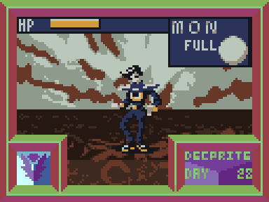 YuushioPixels's tweet photo. A mysterious figure stands before you. The landscape feels alien, as does his outfit, and yet he feels familiar to you...who could he be?

#sprite #Decprite https://t.co/e7oYAJF9rT