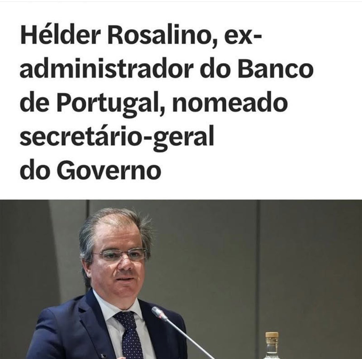 15.000 € por mês…
15.000 € por mês…
15.000 € por mês…
O valor do salário da nova profissão inventada por Luís Montenegro para dar mais um tacho ao cartão laranja… secretário geral do governo! Não só é ridículo, como brincar com o dinheiro dos portugueses!