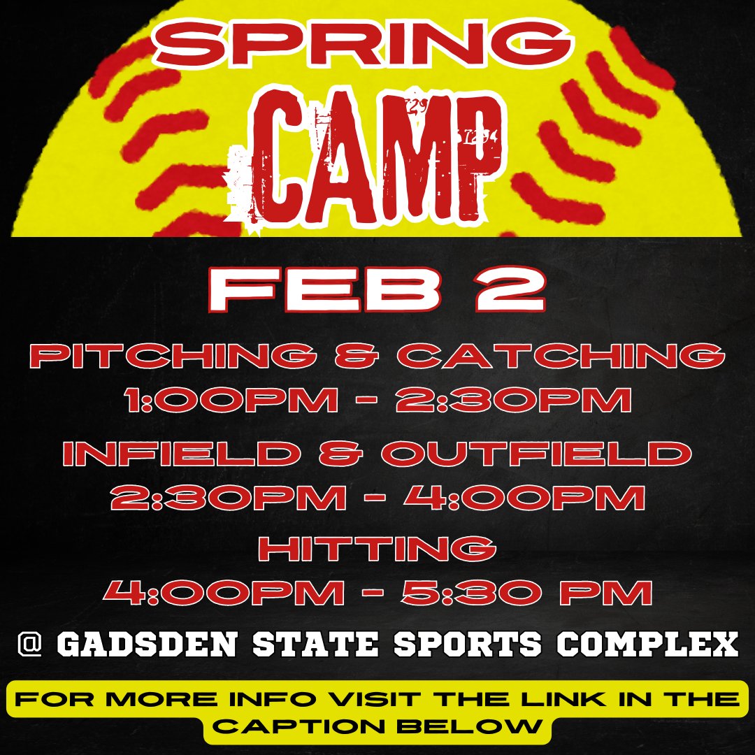 Ready to see our campers for our last camp before summer time! Get in on this full camp before your spring season! forms.gle/aY9jGhqVv4CAuM…