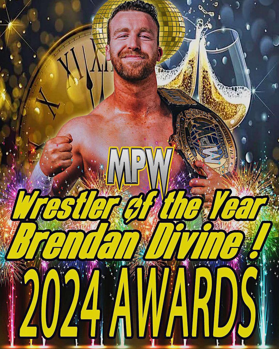 MPW 2024 Wrestler of the year! 
The Ace of MPW Brendan Divine