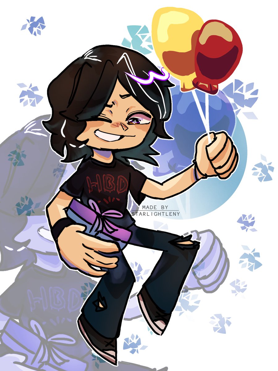 StarlightLeny's tweet photo. AHI ESTOY LOCOO 💥💥

Fue un verdadero placer participar en este collab, En mi caso me tocó Missa, y por mi parte un muy feliz cumpleaños al pato 💙 (+ otra ver. que hice)
[ #QUACKITYBDAYCOLLAB ]

#happybirthdayquackity #FelizCumpleañosQuackity #quackityfanart #quackitybirthday https://t.co/v6ZG55Qb5h