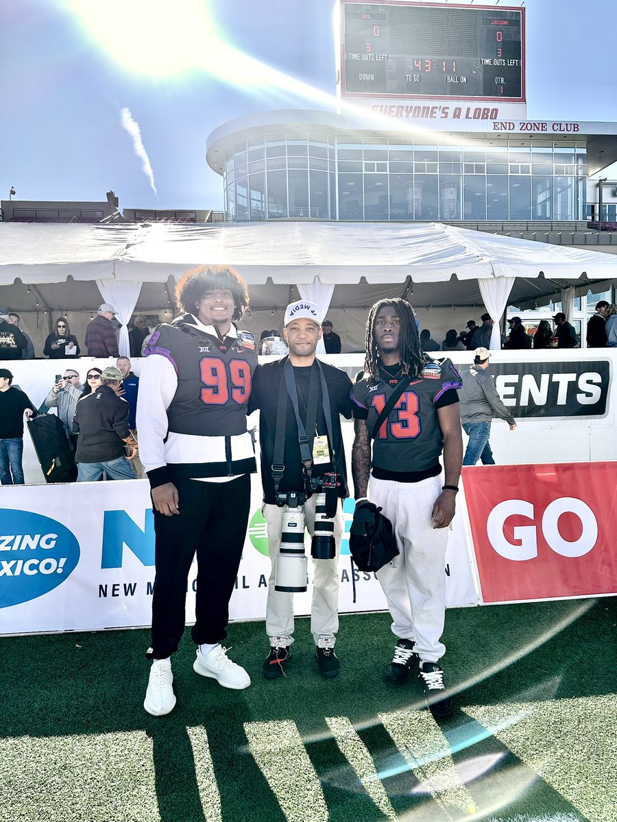 Here for the New Mexico Bowl and ran into Avion Carter and Major Everhart!! Two of the best Tascosa Rebels in history!! Next Level! From the 806, it’s possible! #jpmedia #806hsscmedia