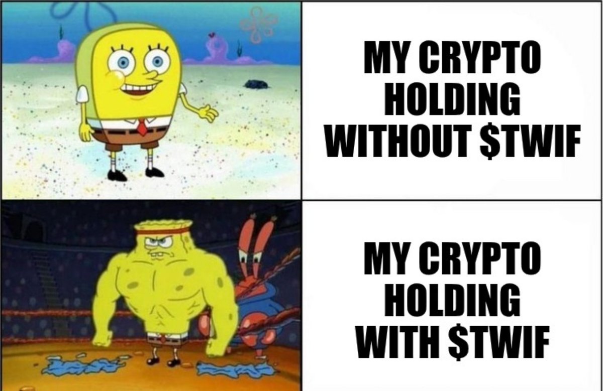 Your portfolio's power level: 💪
💸 Without $TWIF: Meh!
🚀 With $TWIF: UNSTOPPABLE!
Time to level up your holdings! 

#TWIF #CryptoGains