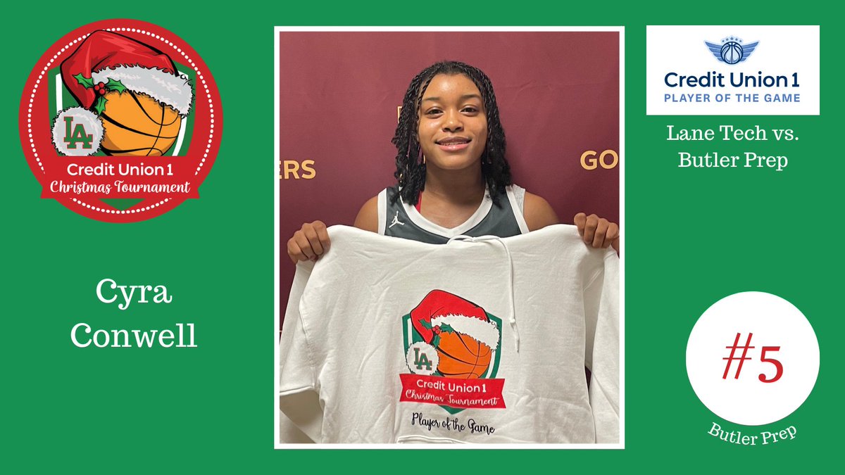 Credit Union 1 Player of the Game: Cyra Conwell #LAChristmasTournament