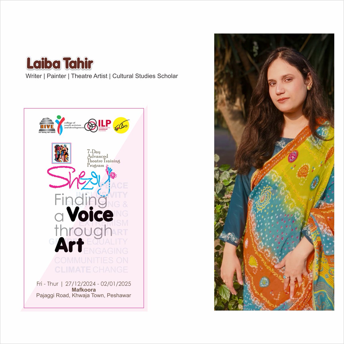 Day 3 of "7-Day Advanced Theatre Training Program"
#FindingAVioceThroughArt
Tomorrow with Miss Laiba Tahir:
- Understanding Dramatic Tension and Conflict
- Techniques for Emotional Expression

#Mafkoora #Shezey #Hive #ILP #CYAAD 
#EvolvingTheNation