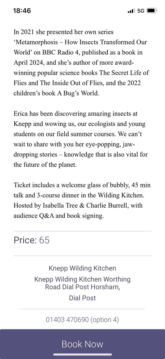Dr Erica McAlister (@flygirlnhm) on Twitter photo Full of lovely food? Fancy more? Then join me for an evening of fly talk & fabulous food at the @KneppWilding Kitchen with hosts <a href="/isabella_tree/">Isabella Tree</a> & <a href="/charlie_burg/">blue wave boi</a> on the 20th of Feb 2025!
sevenrooms.com/experiences/kn… Full of lovely food? Fancy more? Then join me for an evening of fly talk & fabulous food at the @KneppWilding Kitchen with hosts <a href="/isabella_tree/">Isabella Tree</a> & <a href="/charlie_burg/">blue wave boi</a> on the 20th of Feb 2025!
sevenrooms.com/experiences/kn…