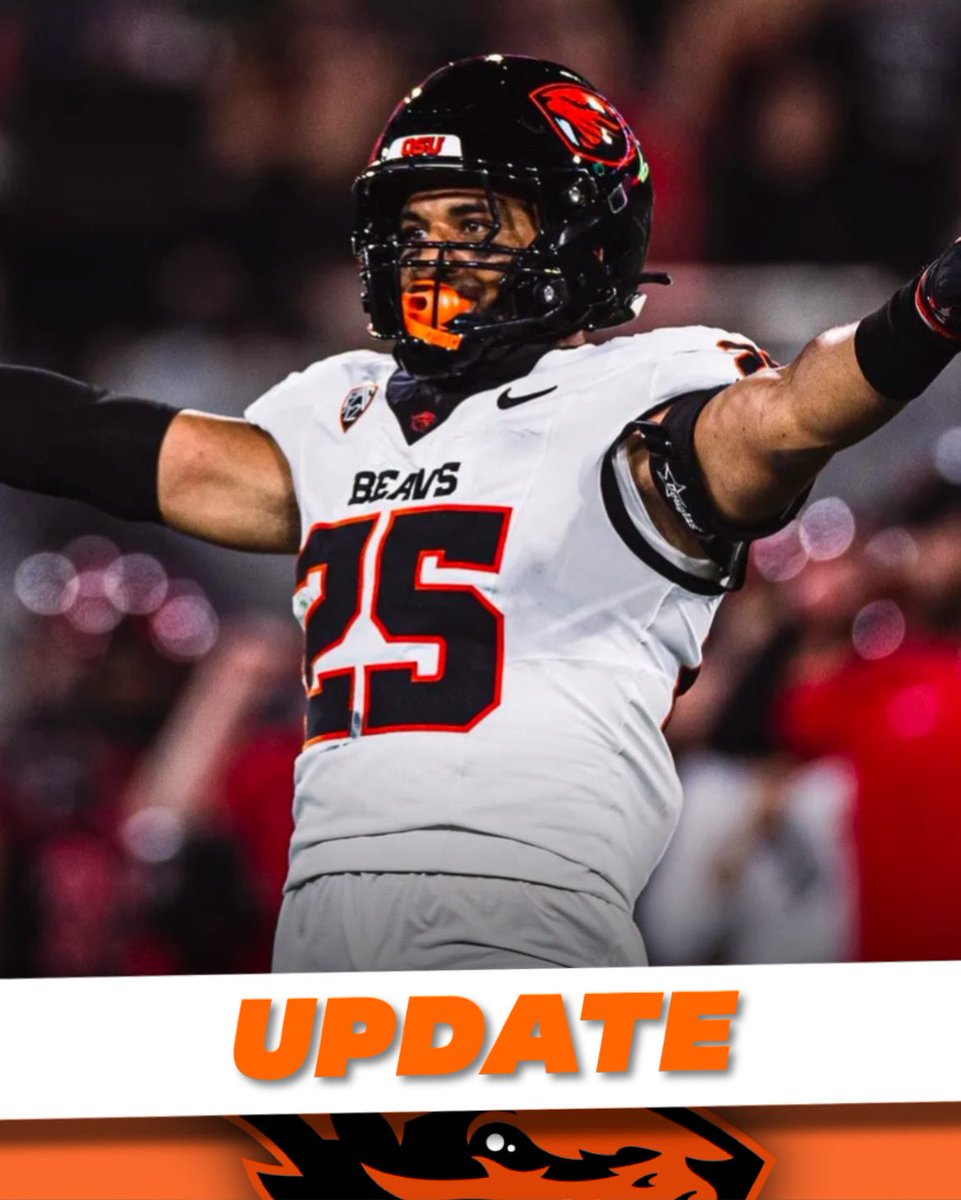 NIKKO TAYLOR IS BACK!! Due to the new NCAA ruling on JUCO eligibility, Nikko has decided to take this opportunity to come back! 

The star EDGE for the Beavers this season had 46tkls, 2.5sacks and 2FF this season. A VERY key piece in this DL room.#GoBeavs #BTD