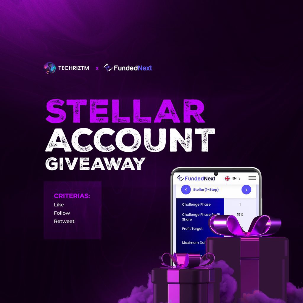 5 X $6,000 STELLAR Challenge GIVEAWAY🔥💯

Criteria to Win
➠ Follow <a href="/TraderHadesh/">Trader hadesh</a> &amp; <a href="/Lucid_AMG/">ﾑMG </a>

➠ Also follow <a href="/FundedNext/">FundedNext</a> &amp; <a href="/Psychedelia_tm/">ρѕу¢нє∂єℓια</a>

Like &amp; Repost this Giveaway

Show proof of following all accounts

Comment DONE

WINNER after 48hrs, LFG🚀