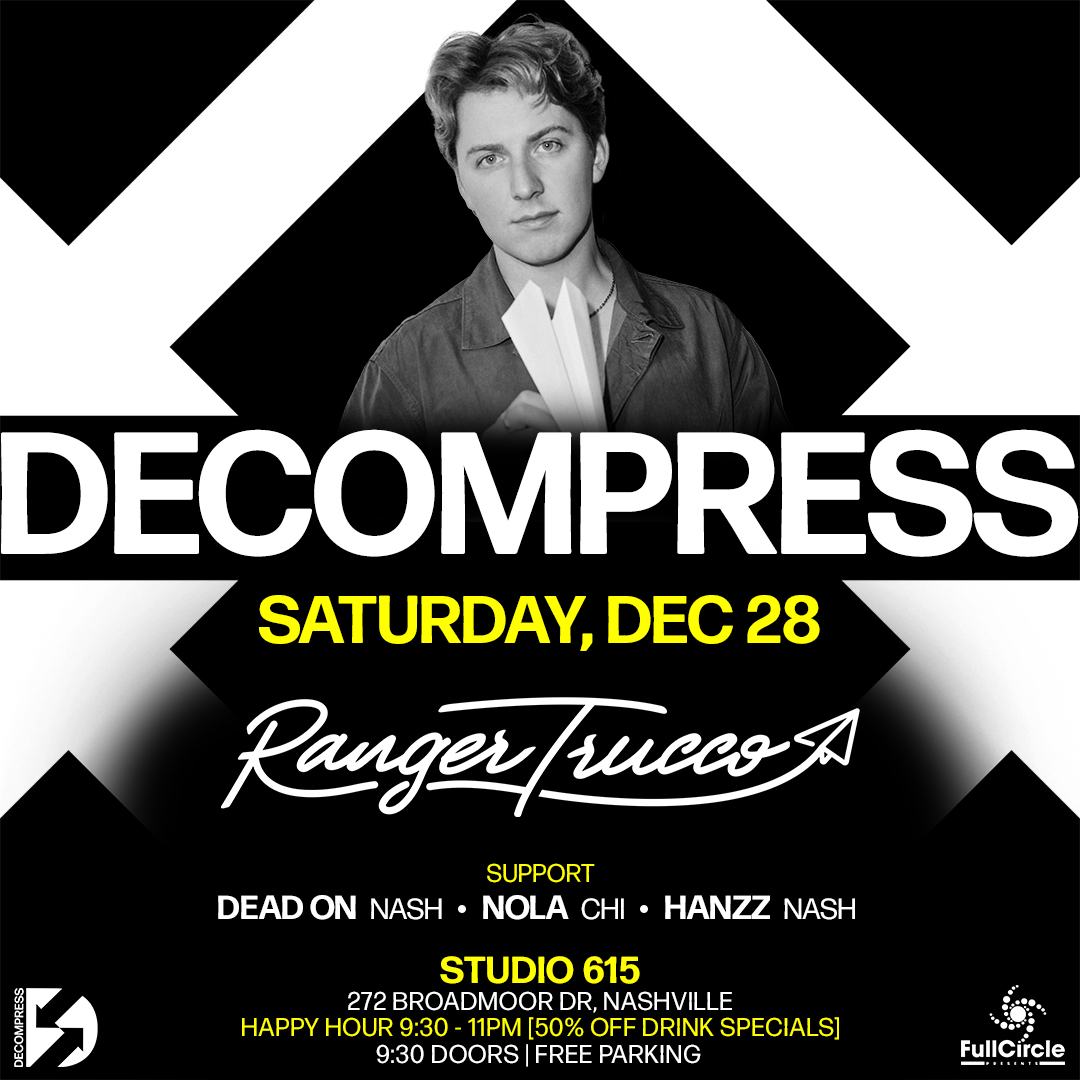 tonight’s the NIGHT🌙 see you at studio 615 for an absolute party with one heck of a squad. happy hour starts at 9:30 and goes till 11!!

set times ~
doors 9:30
Hanzz 9:45
Nola 11
Ranger 12
Dead On 2

tix - tixr.com/e/120360