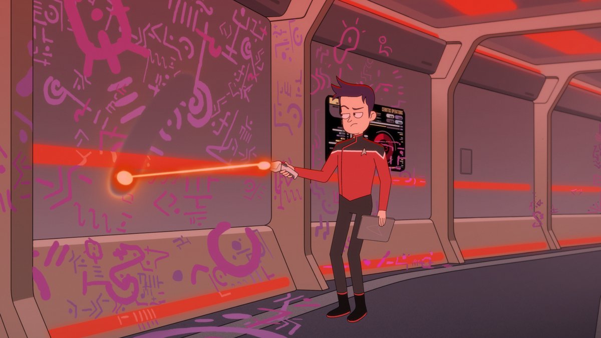 StarTrekOnPPlus's tweet image. Every Starfleet officer has to start somewhere. Comment below with your favorite Boimler moments from #StarTrekLowerDecks.