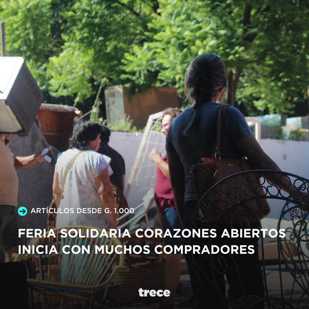 trecepy's tweet photo. Inició la feria de Corazones Abiertos ❤️

🫱🏼‍🫲🏽 La feria solidaria "Corazones Abiertos" 2024 abrió sus puertas con una masiva concurrencia en su primer día, celebrando 42 años de apoyo a los más vulnerables.

😊 El evento tiene como objetivo recaudar G. 120 millones para hogares de niños y ancianos.

👉🏻 La feria se lleva a cabo en el Colegio Nacional Alvarín Romero, en Recoleta, hasta el 30 de diciembre.

📷: Corazones Abiertos (FB)

#Trece #SiempreConectados