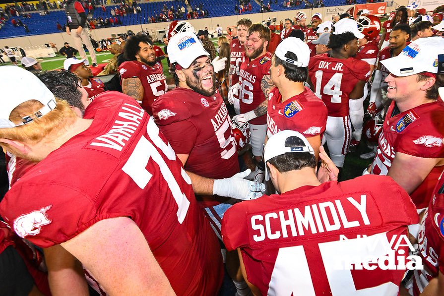 As 2024 comes to a close, I look back and feel so blessed. Making the move to Arkansas wouldn’t  be possible without the great community of Arkansas and the hog fans. Last night will be memory I tell my kids one day. Thank you hogs for helping me make this my new home!
Love 55❤️