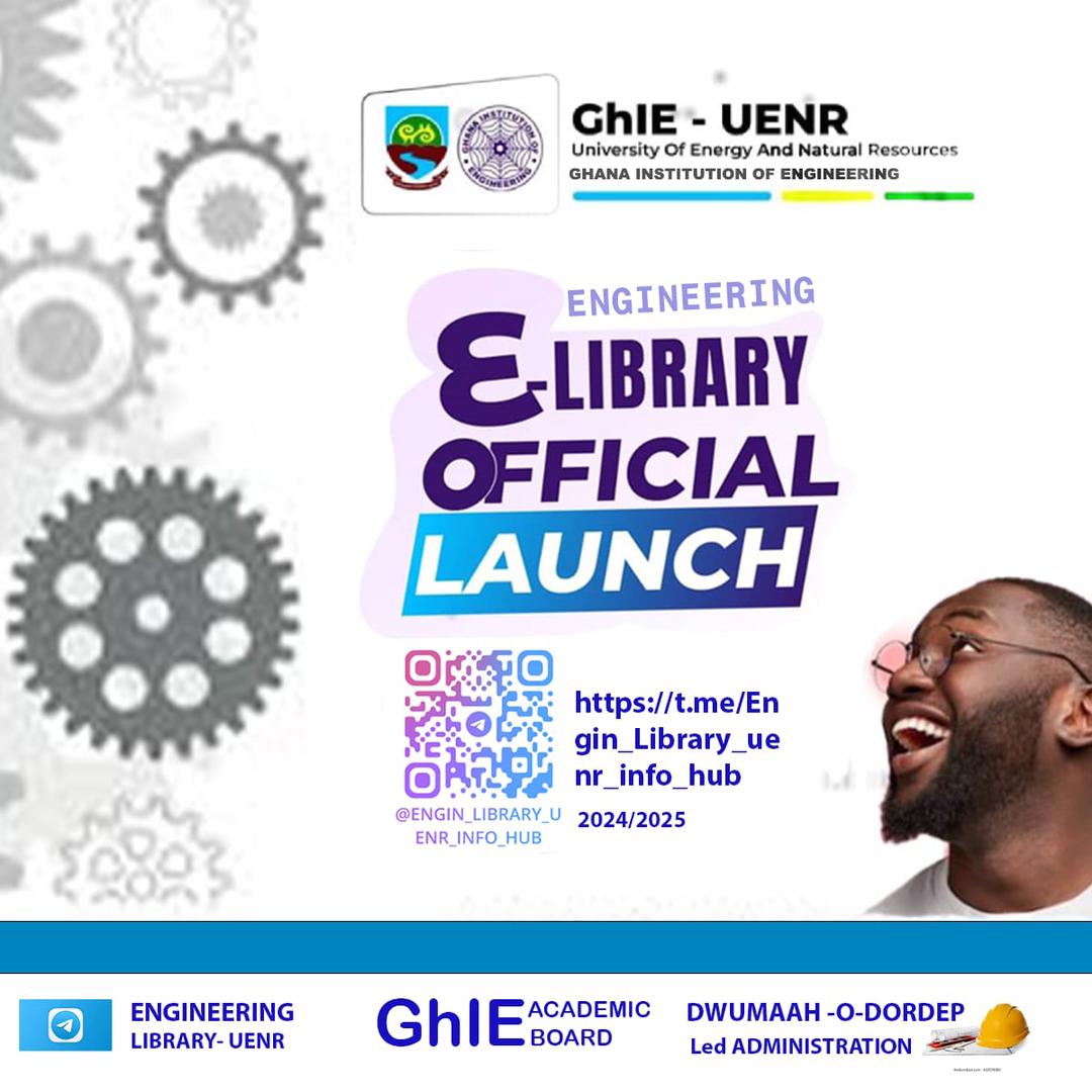 GhieUenr's tweet image. *Unlock innovation and a world of knowledge!*
Where Conviction and Compassion come to play ideas come to life as we announce the launch of the GhIE UENR Chapter e-Library!
#GhIEUENR #eLibrary #Launch #Engineering #InnovationHub #KnowledgeIsPower!
