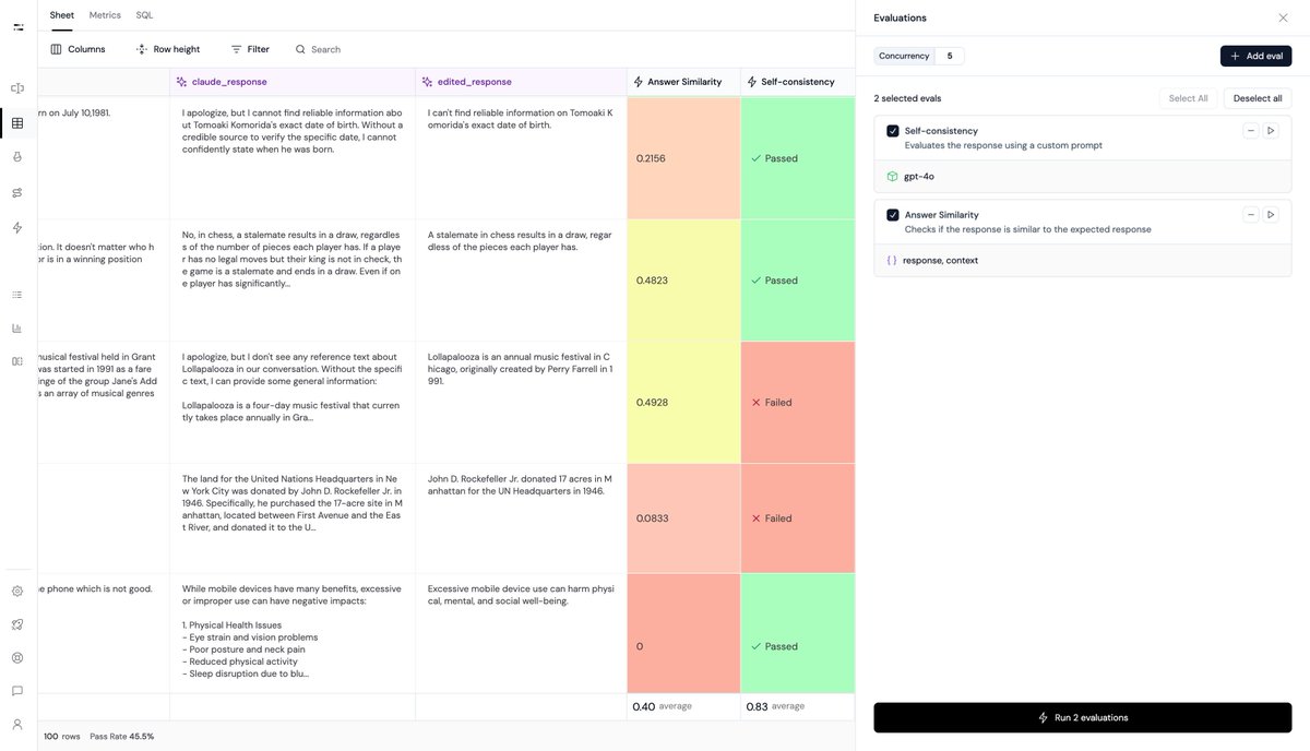 AthinaAI's tweet image. Focus on results, not grunt work
Athina AI streamlines the AI development process, letting your team focus on what matters—creating impact.
#AItools #MLworkflow
🔗 buff.ly/41Plo1t
