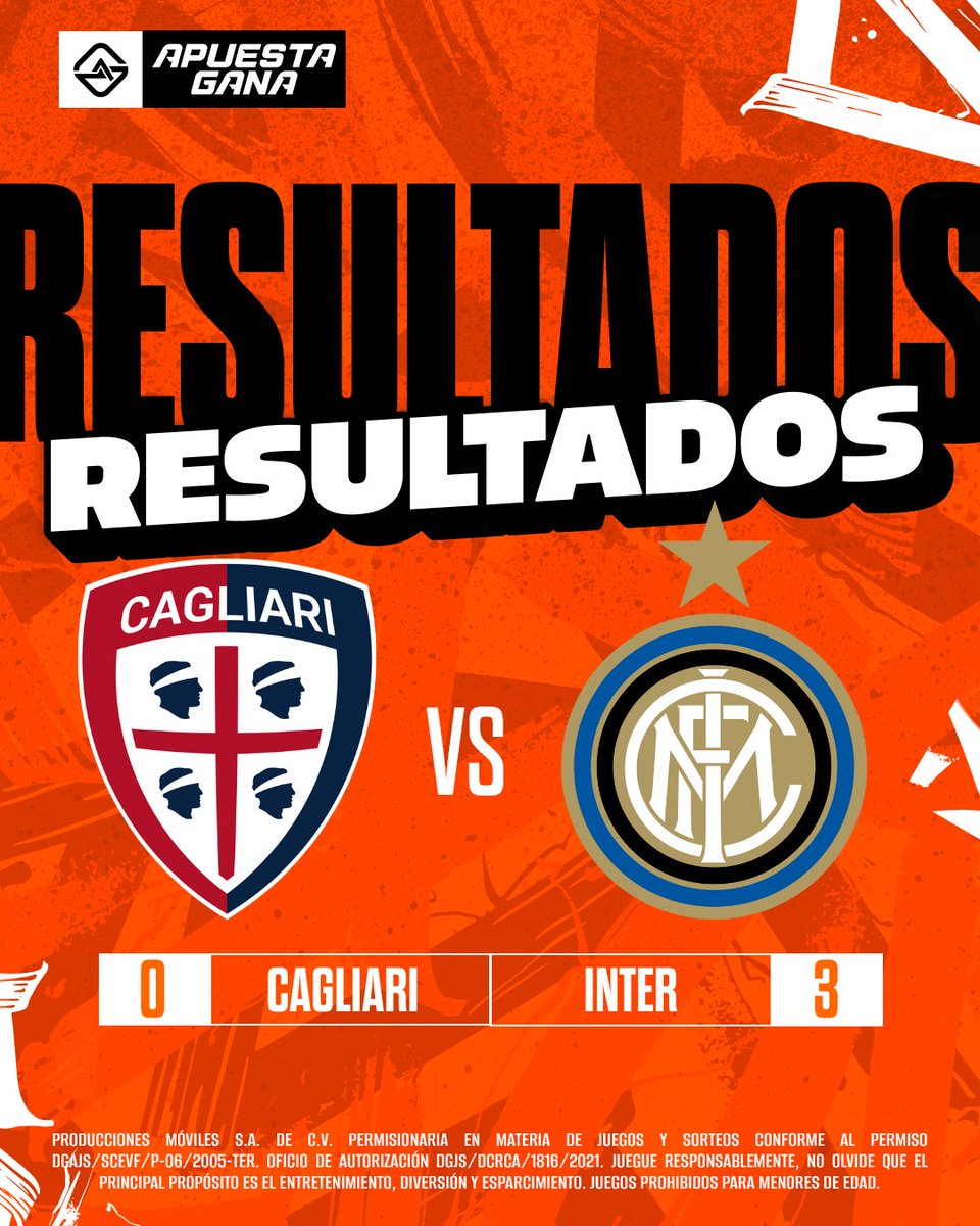 ¡LÍDER! 🔝🔝 Inter superó a Cagliari con goles de: Bastoni 53' Martínez 71', Çalhanoğlu 78' de penal y comparten la cima de la #SerieA con Atalanta.

¿Se viene otro Scudetto 🥇 neroazzurro?