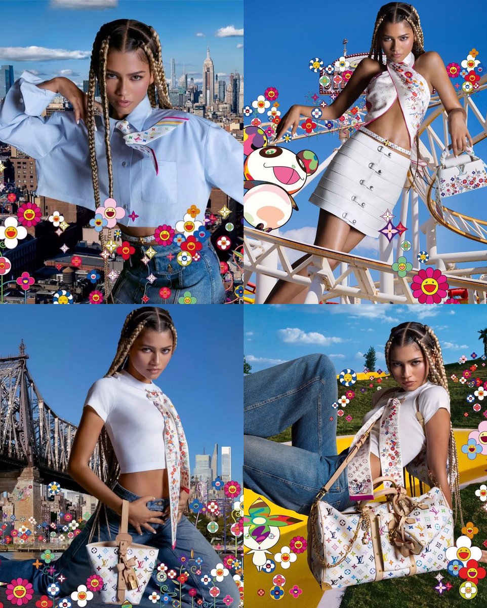 Zendaya photographed for her latest Louis Vuitton x Murakami re