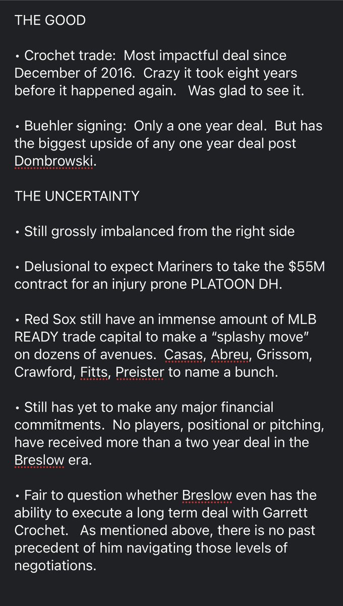 cushmanMLB's tweet photo. CRAIG BRESLOW &amp; RED SOX

My mid-winter assessment. https://t.co/2U3RsGRkJY