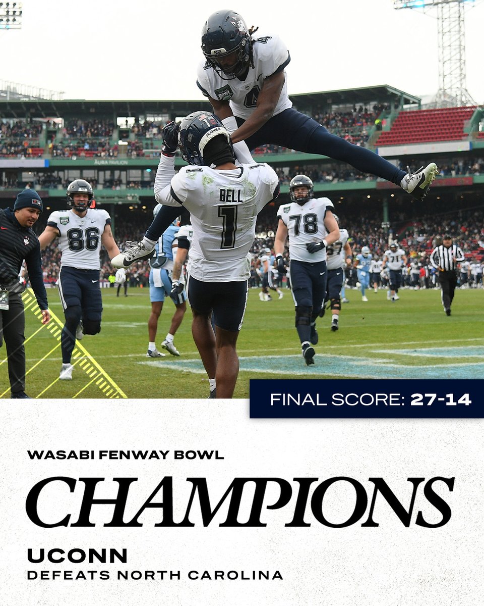 UConn clinches its first bowl win since 2010 😤