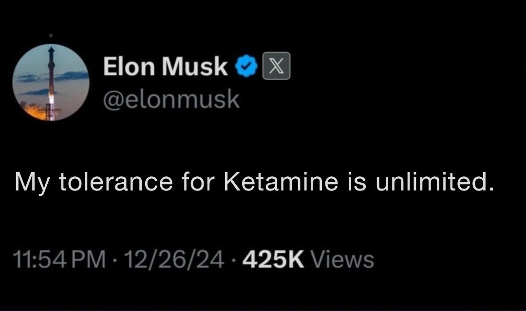 RealDrJaneRuby's tweet photo. As a former neuroscientist who worked on the team that launched Namenda, I can tell you that Ketamine is an NMDA receptor antagonist, that is also Schedule 3 (on the Controlled Substance List), a general anesthetic and a dissociative hallucinogen.  

It induces irreversible memory loss.