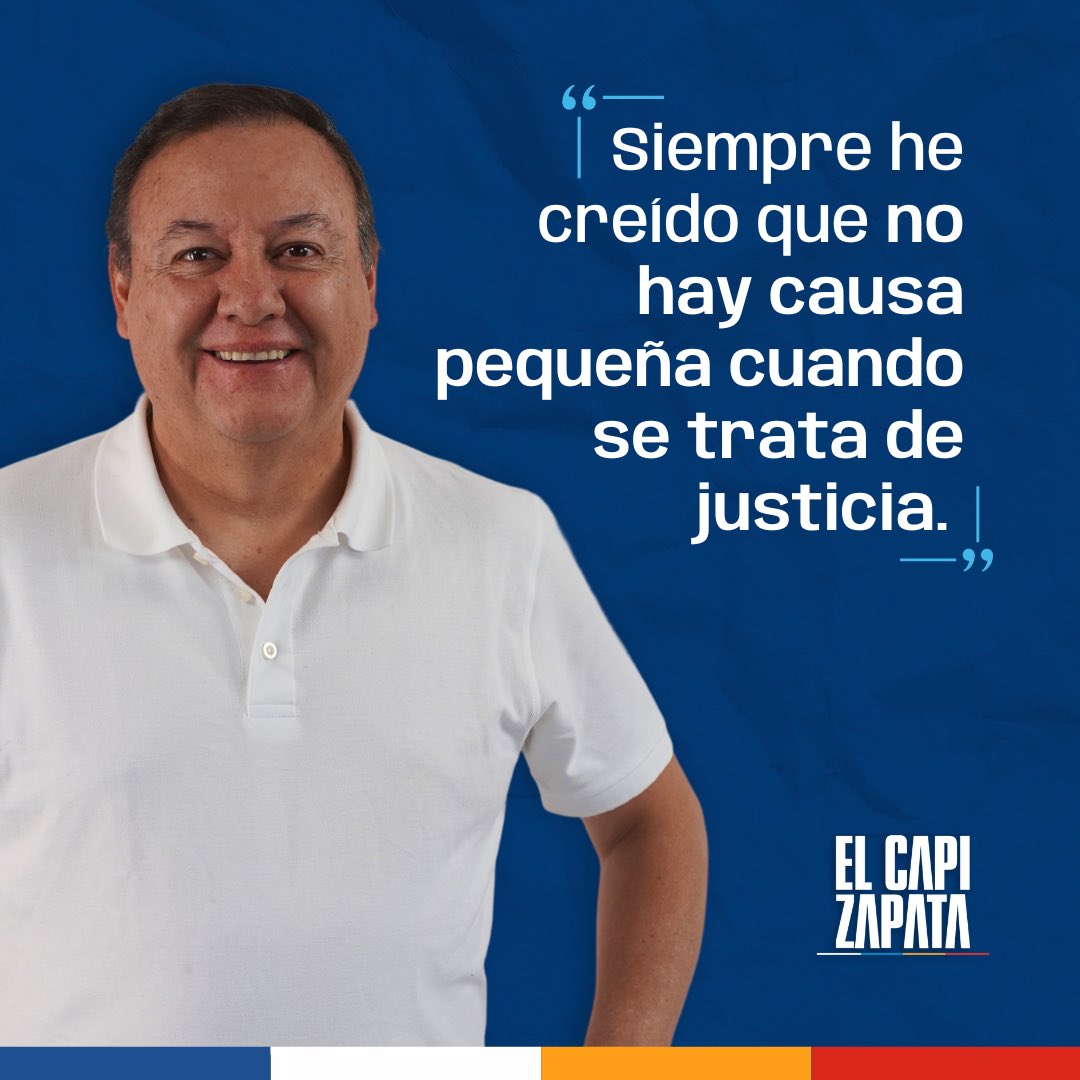 CapiZapataEC's tweet photo. Porque cada causa importa, cada lucha cuenta. 💙
Nuestro trabajo será por y para los ecuatorianos. 🇪🇨
#ElCapiZapata #CapiAmigo https://t.co/YoO1vtR0IV