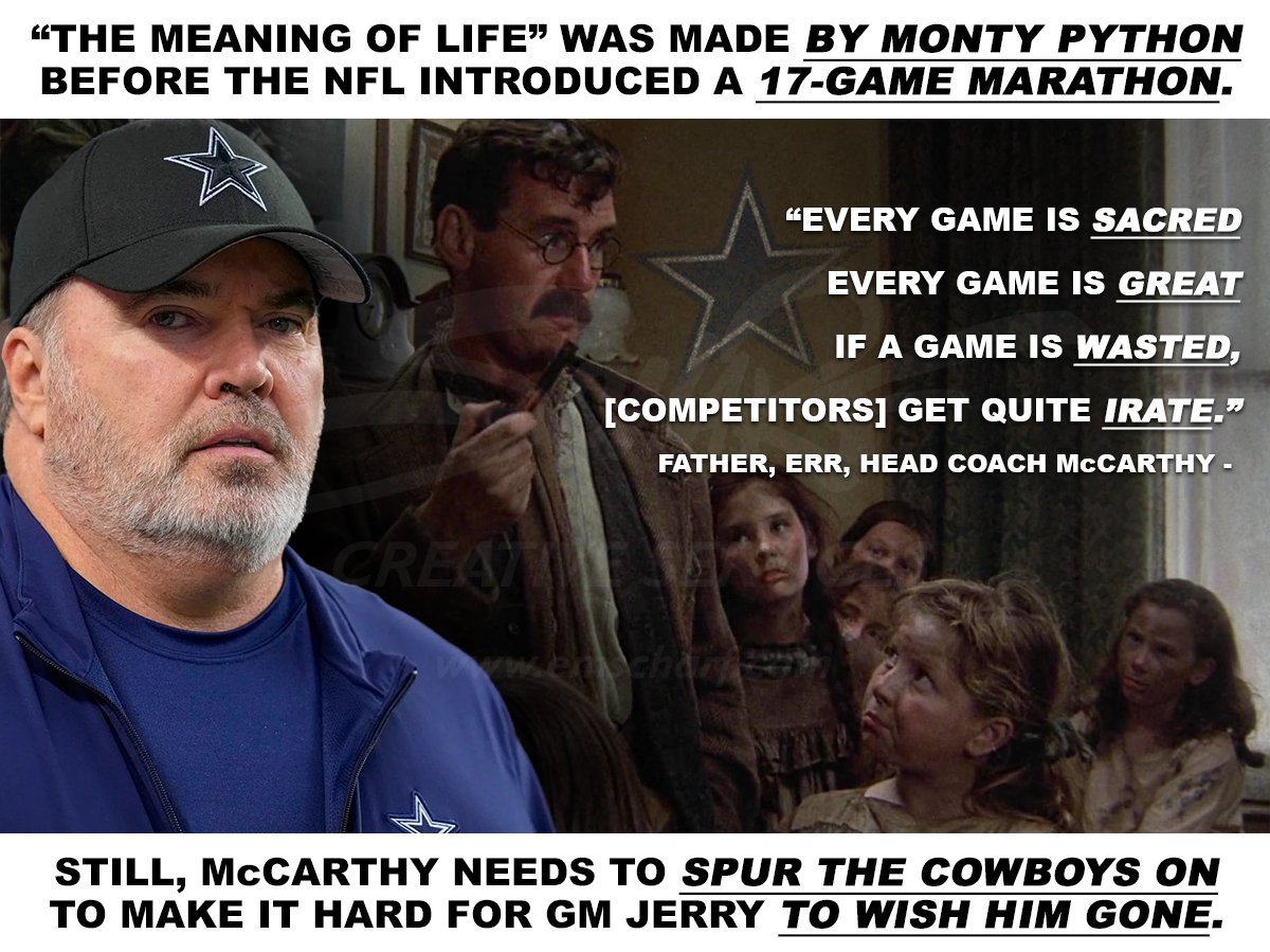 emscharf's tweet image. #CowboysNation: Depending on whom you ask (from #XavierWoods, who once said NO WAY on full speed for 70 plays, to #MikeMcCarthy, with HIS job to save during a season so GRAVE), every AVAILABLE player (in the #NFL's PED-lighter, injury-heavier reality) is ideally up to the task.😏