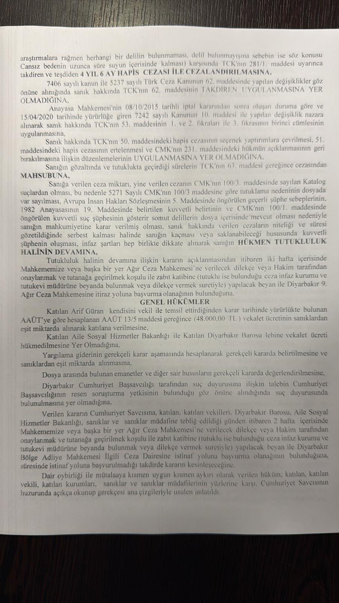 Nevzat şimdi diyor ki tek başıma bir köyün hakkından geldim. Hem namuslarına iftira attım, hem kızlarını katlettim, belki de istismar ettim hem de günahımı boyunlarına bıraktım.  Yani yedim, içtim hesabı size kitledim!

Önümüze konan birçok delili çürüttük yeni deliller ortaya