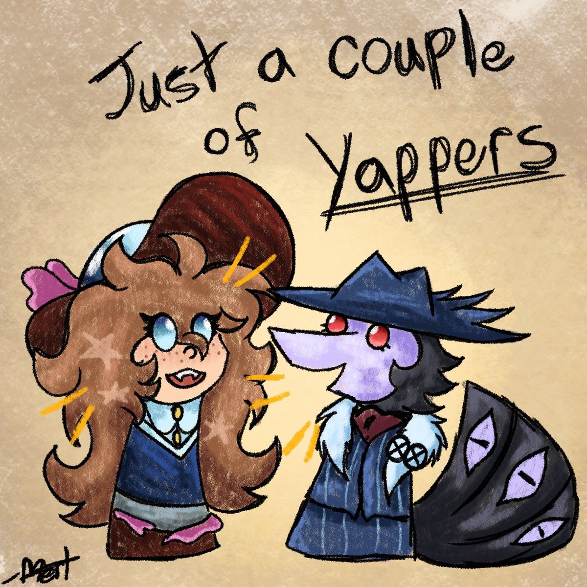 I don’t post much here anymore but I did wanna post the little doodle I did for <a href="/ConwayConartist/">Trevor Touchdown</a> because we never stfu on discord LMAO