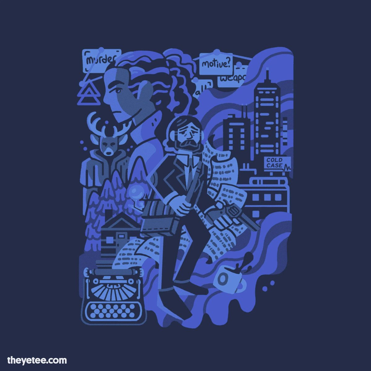 Wario64's tweet photo. Alan Wake - Herald of Darkness t-shirt is $18 at The Yetee (today only) https://t.co/1cmDytaSlr #ad https://t.co/Nbl10Glr8J